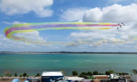 Tim Aerobatik Bayi China Latihan Jelang Singapore Airshow
