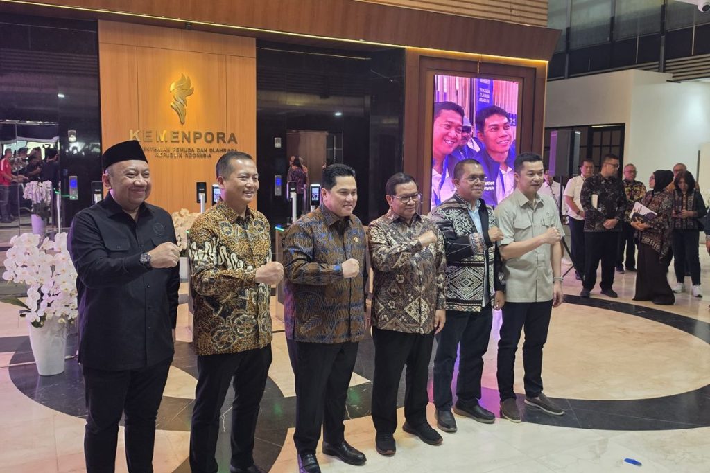Menpora Erick Thohir bersama kepala daerah mengumumkan persiapan PON 2028 di NTB, NTT, dan DKI Jakarta