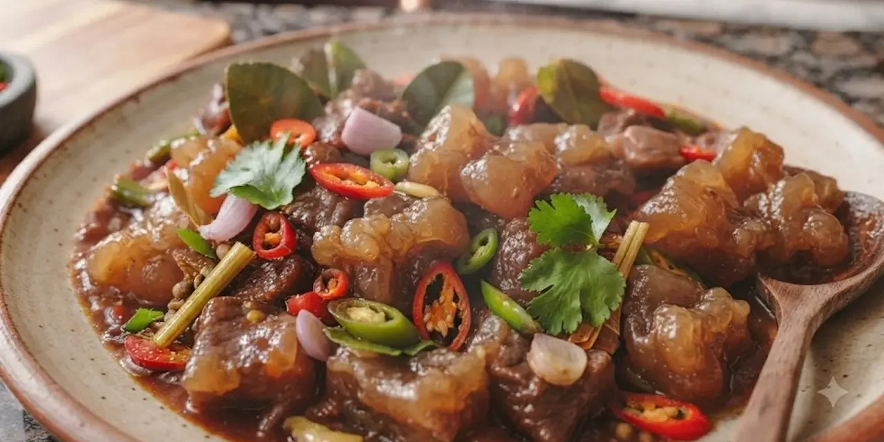 Resep Oseng Kikil Pedas Manis Empuk, Tanpa Presto Tetap Lezat