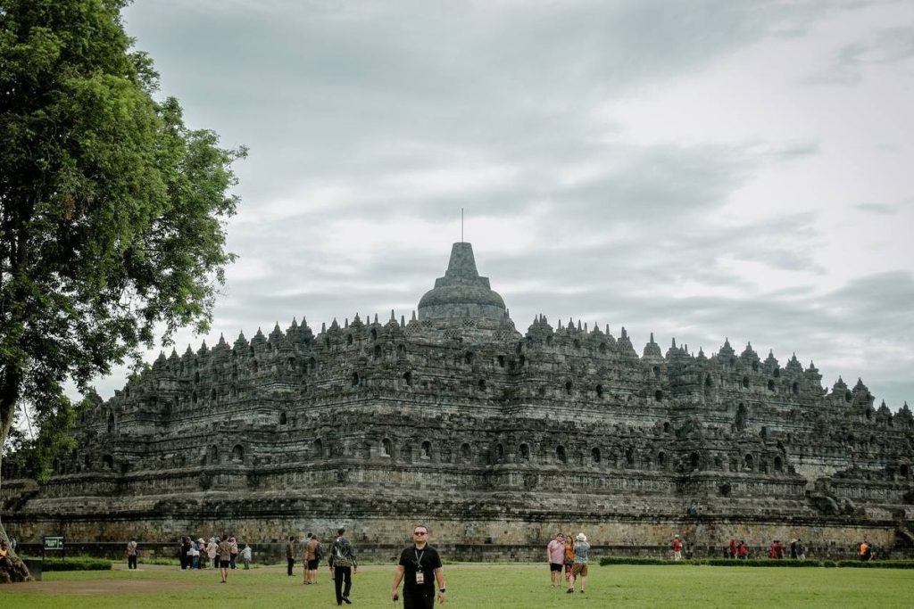 Panorama Candi Borobudur yang menjadi pusat pengembangan kawasan wisata terpadu bersama lima daerah di Jawa Tengah.